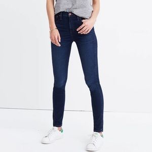 Madewell 10" High-Rise Skinny Jeans Dark Wash Size 27